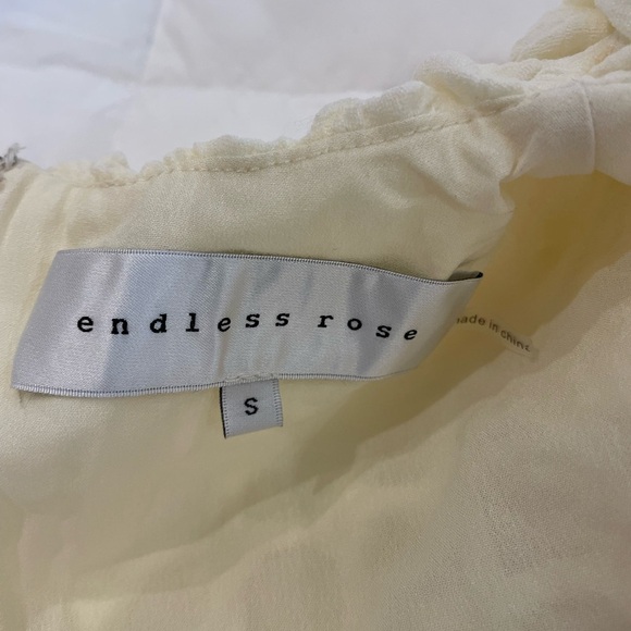 Endless Rose Size Small Off White Maxi Dress With Cut Out Waist. - Picture 12 of 12